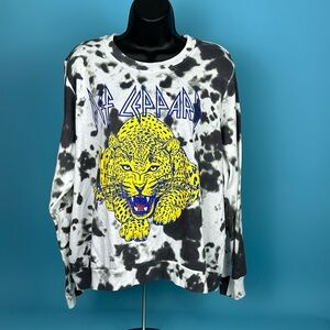 Def Leppard Tie Dye Crewneck Sweatshirt